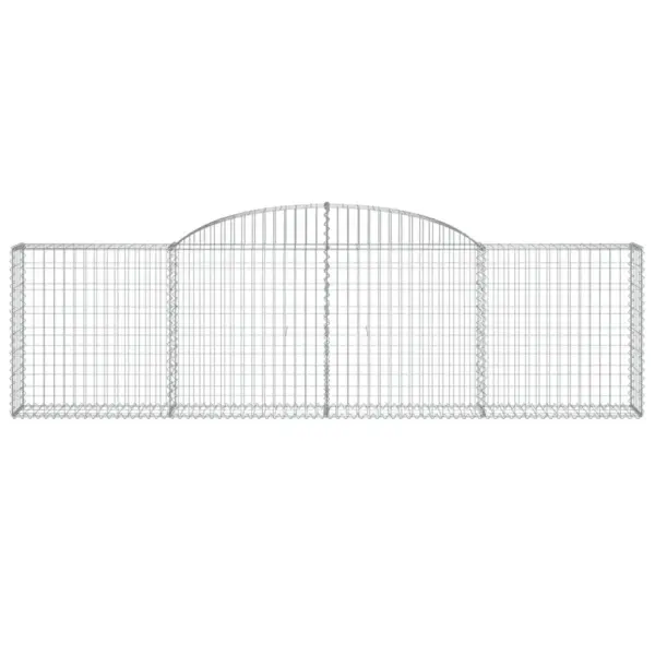 Kaarekujulised gabioonkorvid tugiseinaks, 6 tk, hõbedane tsingitud raud, 300 x 30 x 80/100 cm – 4