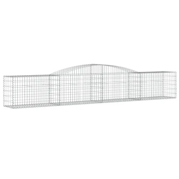 Kaarekujulised gabioonkorvid tugiseinaks, 8 tk, tsingitud raud, 400 x 50 x 60/80 cm – 3