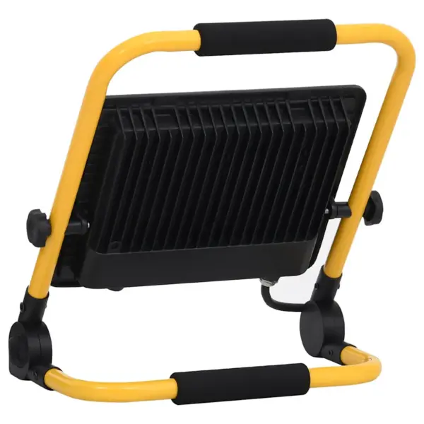 Käepidemega LED-prožektor 100 W, soe valge 3000 K, 7000 lm, must-kollane – 6
