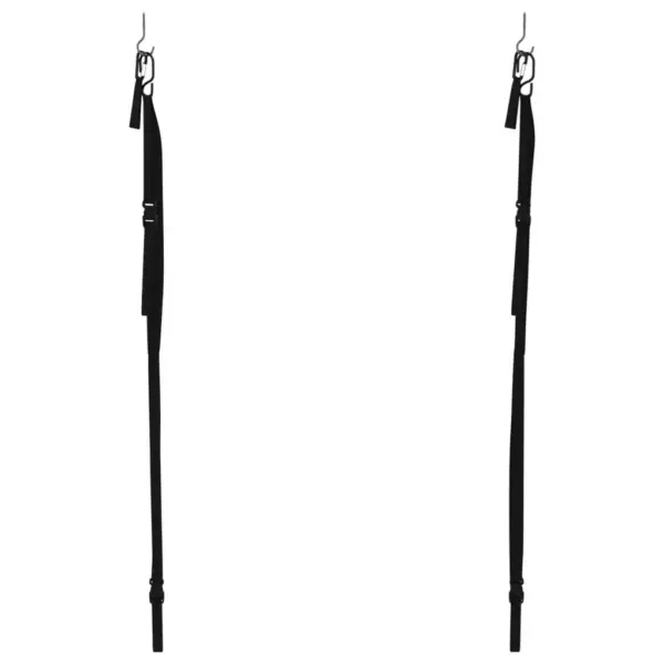 Reguleeritavad kahe kajaki hoiustamisrihmad aeruklambritega, must, 50 kg – 4