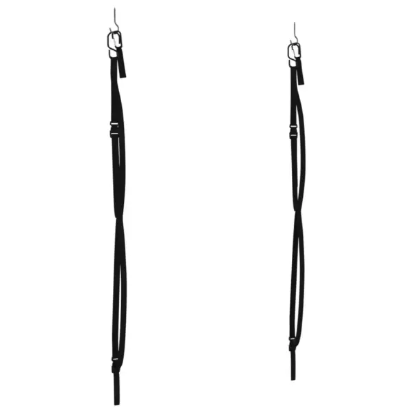 Reguleeritavad kahe kajaki hoiustamisrihmad aeruklambritega, must, 50 kg – 6