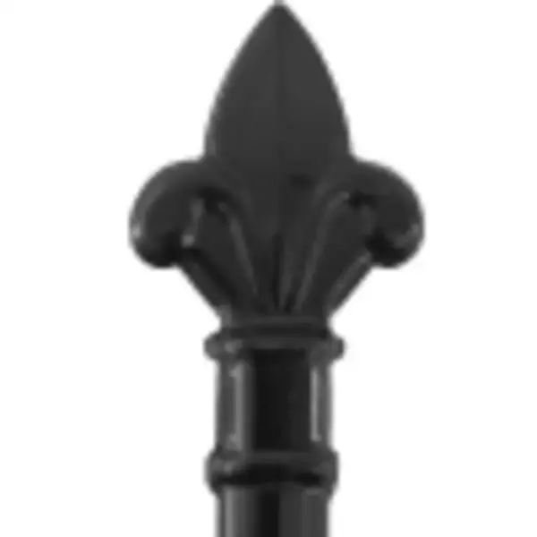 Kahepoolne must aiavärav nooleotstega, pulbervärvitud teras, 400 x 175 cm – 3