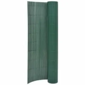 Kahepoolne PVC aiapiire, roheline, 110 x 400 cm, 14 mm liistudega