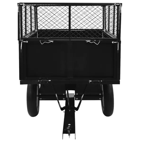 Kallurhaagis murutraktorile, 300 kg kandevõime, must teras, 153 x 77 x 103 cm – 3