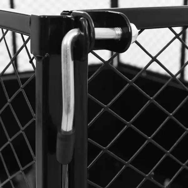 Kallurhaagis murutraktorile, 300 kg kandevõime, must teras, 153 x 77 x 103 cm – 9