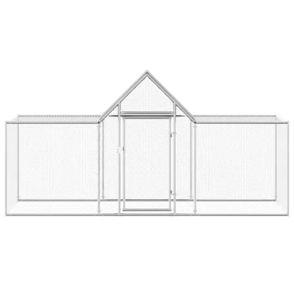 Kanade aedik veekindla katusega, hõbedane tsingitud teras, 3 x 1 x 1,5 m – 3