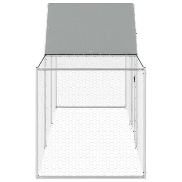 Kanade aedik veekindla katusega, hõbedane tsingitud teras, 3 x 1 x 1,5 m – 4