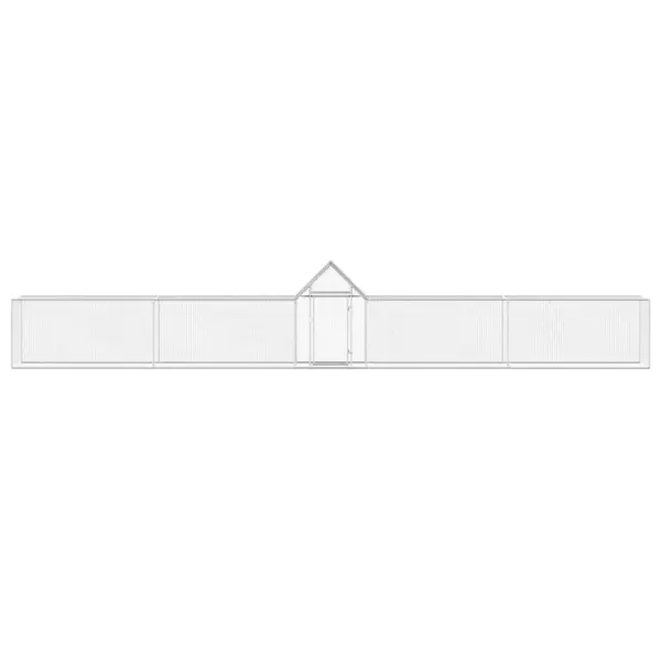 Kanade väliaedik veekindla katusega, tsingitud teras, hõbedane, 9 x 1 x 1,5 m – 3