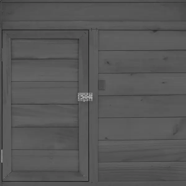 Kanakuut kahe pesakastiga, hall ja valge, kuusepuidust, 150 x 96 x 110 cm – 6