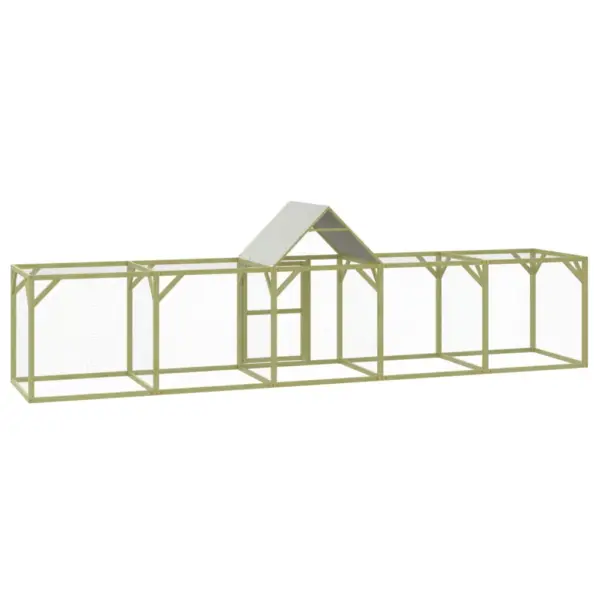 Kanakuut kanadele, 500 x 100 x 150 cm, roheimmutatud männipuit, tsingitud teras, polüesterkatus – 5