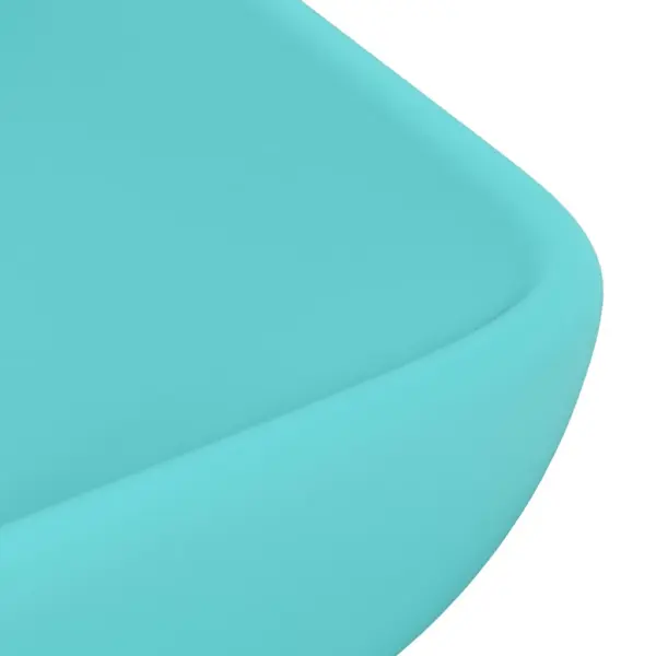 Kandiline kapipealne keraamiline valamu, matt heleroheline, 71 x 38 cm – 5