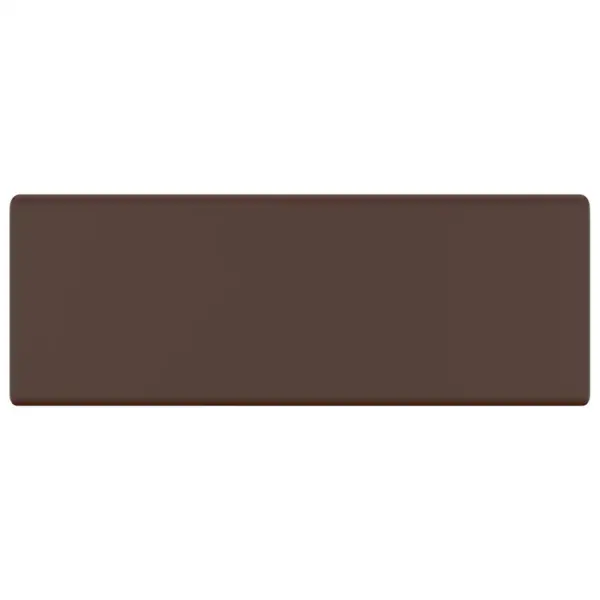 Kandiline keraamiline valamu ülevooluavaga, matt tumepruun, 41 x 41 cm – 2