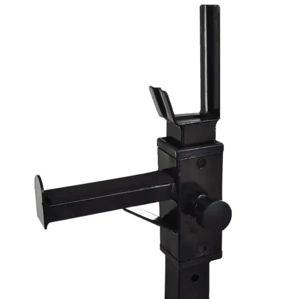 Reguleeritav kangi- ja kükiraam tõstekangi ja hantlite komplektiga, 30,5 kg, valge/must teras – 5