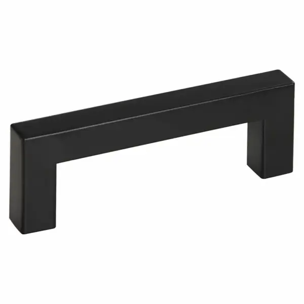 Mustad kandilised kapi käepidemed, roostevaba teras, 96 mm, 10 tk – 6