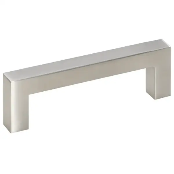 Hõbedased kandilised kapi käepidemed, roostevaba teras, ava vahe 96 mm, 10 tk – 6