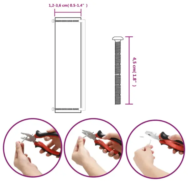 Pronksikarva roostevabast terasest kapi käepidemed, 10 tk, ava vahe 480 mm – 9