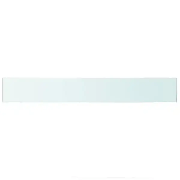 Läbipaistev karastatud klaasist riiuliplaat, 90 x 12 cm, 8 mm – 2