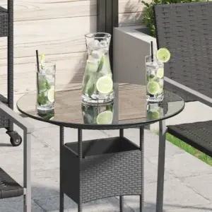 Ümmargune karastatud klaasist lauaplaat, läbipaistev, Ø 50 cm