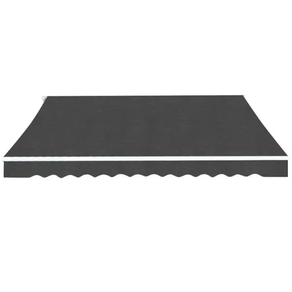 Käsitsi avatav kokkurullitav terrassivarikatus, 450 cm, antratsiithall, alumiiniumraam – 2