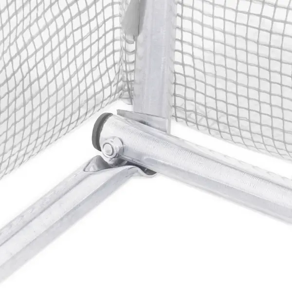 Suur kasvuhoone PE katte ja terasraamiga, valge, 24 m², 8 x 3 x 2 m – 11