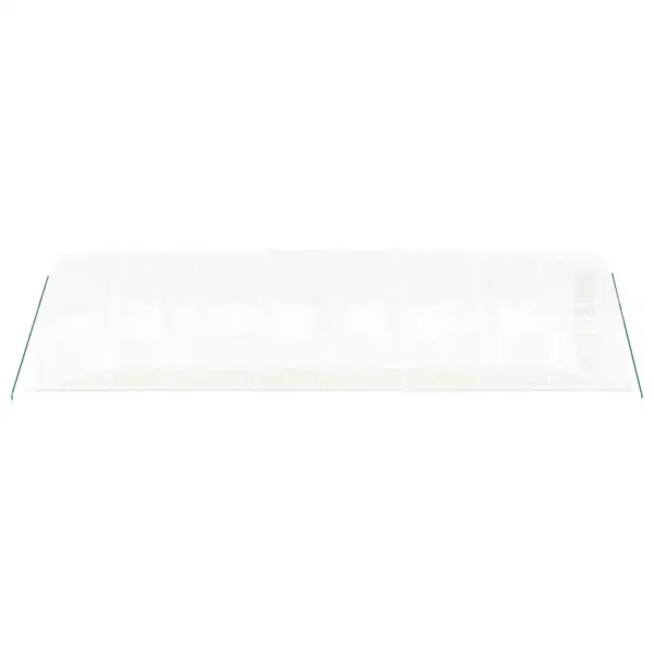 Suur kasvuhoone PE katte ja terasraamiga, valge, 24 m², 8 x 3 x 2 m – 5