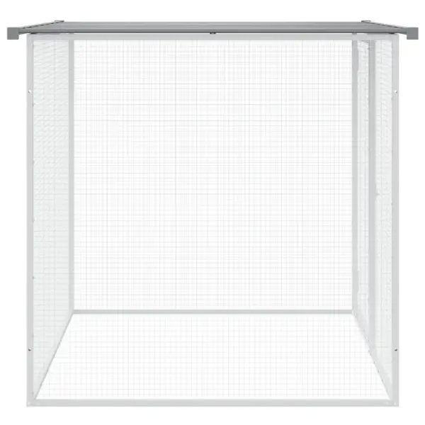 Katusega helehall kanapuur, tsingitud teras, 103 x 98 x 90 cm – 4