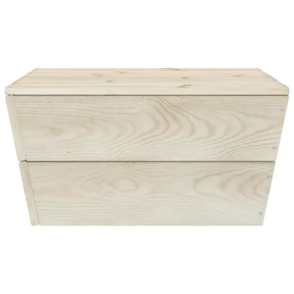 4-osaline kaubaaluse stiilis aiamööbli komplekt, immutatud kuusepuit – 10