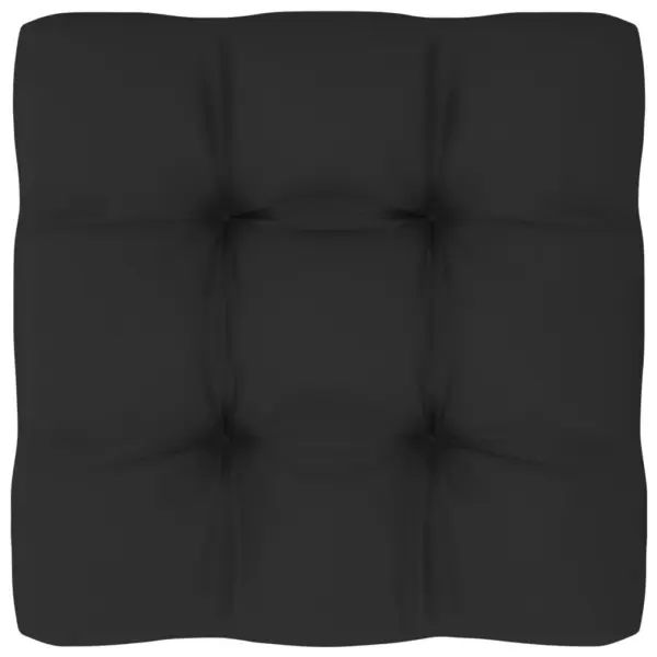 Kaubaalustest jalapink patjaga, must immutatud männipuit, 60 x 60 x 25 cm – 6