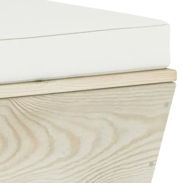 Kaubaalustest nurgadiivan istmepadja ja patjadega, immutatud kuusepuit, kreemjasvalge, 60 x 60 x 65 cm – 6