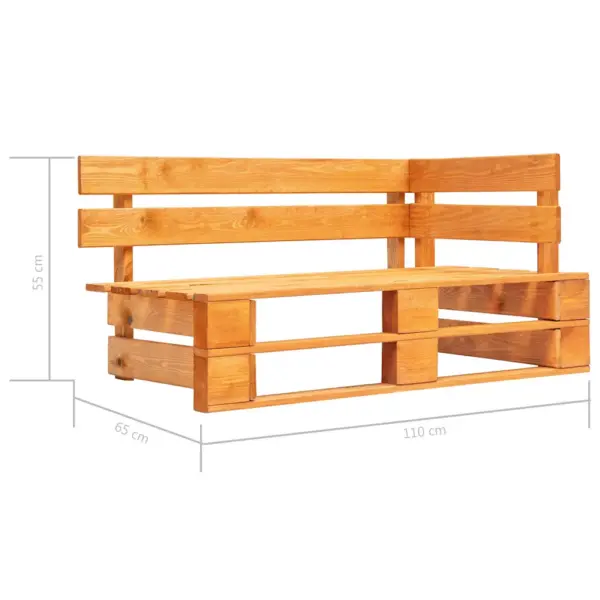 Kaubaalustest nurgadiivan beežide patjadega, meekarva immutatud männipuit, 110 x 65 x 55 cm – 13