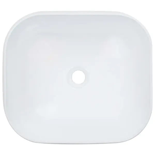 Ristkülikukujuline keraamiline kapipealne valamu, valge, 44,5 x 39,5 x 14,5 cm – 3