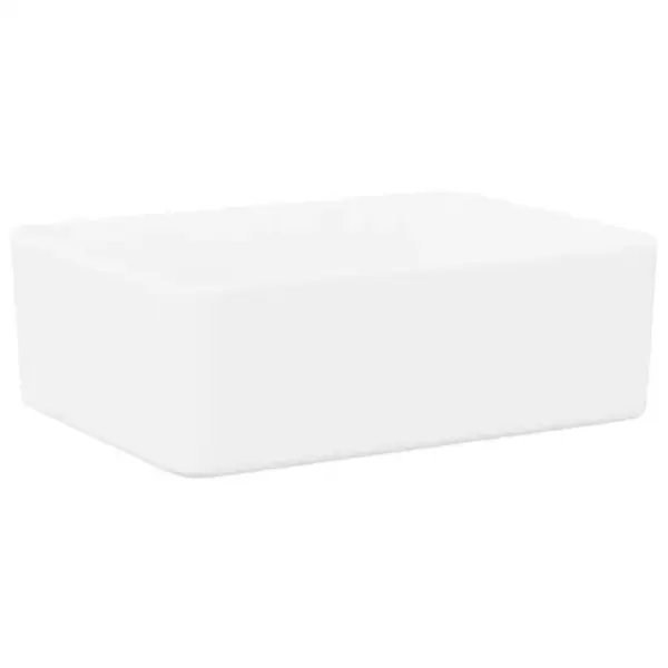 Ristkülikukujuline keraamiline kapipealne valamu, valge, 40 x 30 x 13 cm – 2