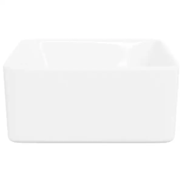 Ristkülikukujuline keraamiline kapipealne valamu, valge, 40 x 30 x 13 cm – 6