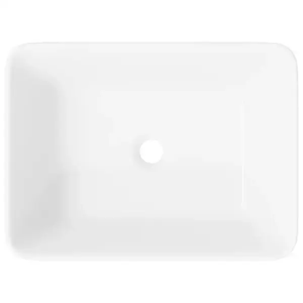 Ristkülikukujuline keraamiline kapipealne valamu, valge, 40 x 30 x 13 cm – 7