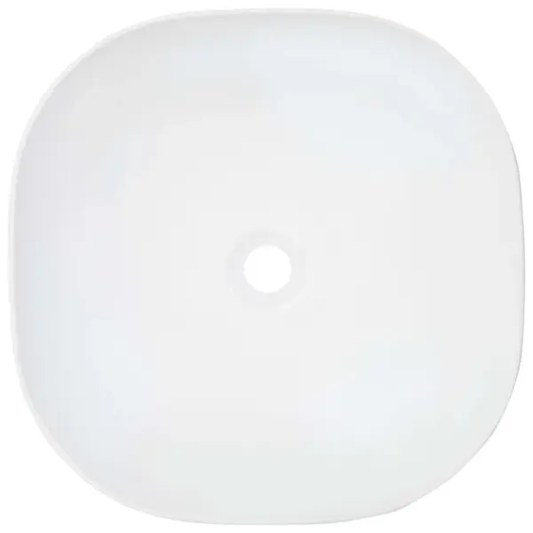 Kapi peale paigaldatav keraamiline valamu, valge, 42,5 x 42,5 x 14,5 cm – 4