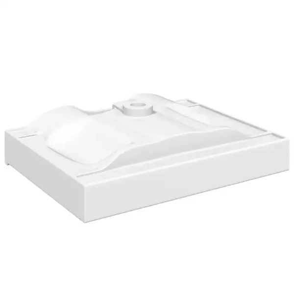 Kandiline keraamiline valamu kraaniauguga, valge, 60 x 46 cm – 4