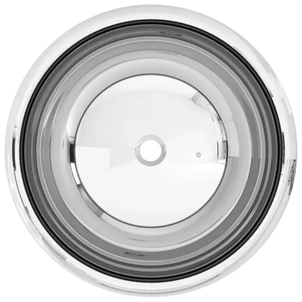 Ümmargune keraamiline vannitoavalamu, hõbedane, kapi peale, 40 x 15 cm – 3