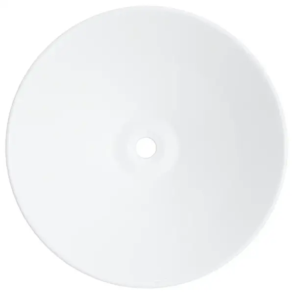 Tasapinnale paigaldatavad keraamilised valamud, 2 tk, valge, 42 x 42 x 14 cm - 6