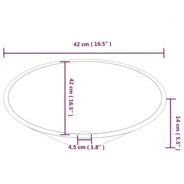 Tasapinnale paigaldatavad keraamilised valamud, 2 tk, valge, 42 x 42 x 14 cm - 8
