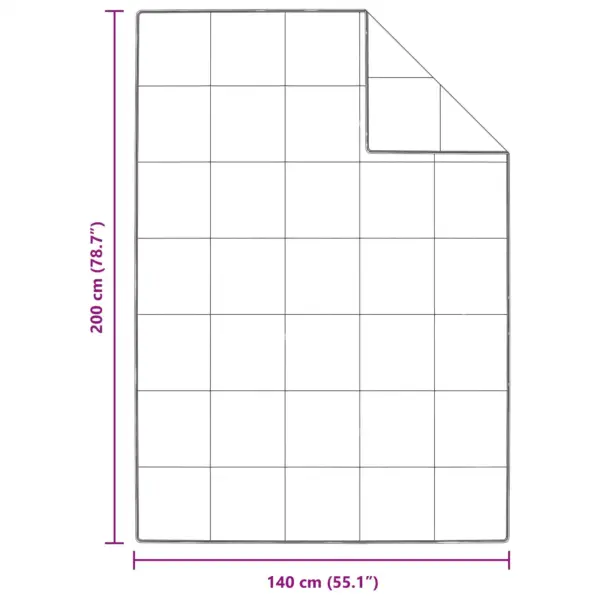 Kerge kasttikkimisega suletekk ja padi, valge, 140 x 200 cm – 8