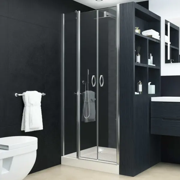 Klaasist dušisein minimalistliku raamiga, vannituppa – 3