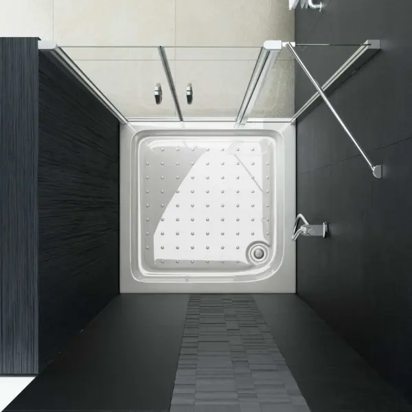 Klaasist dušisein minimalistliku raamiga, vannituppa – 5