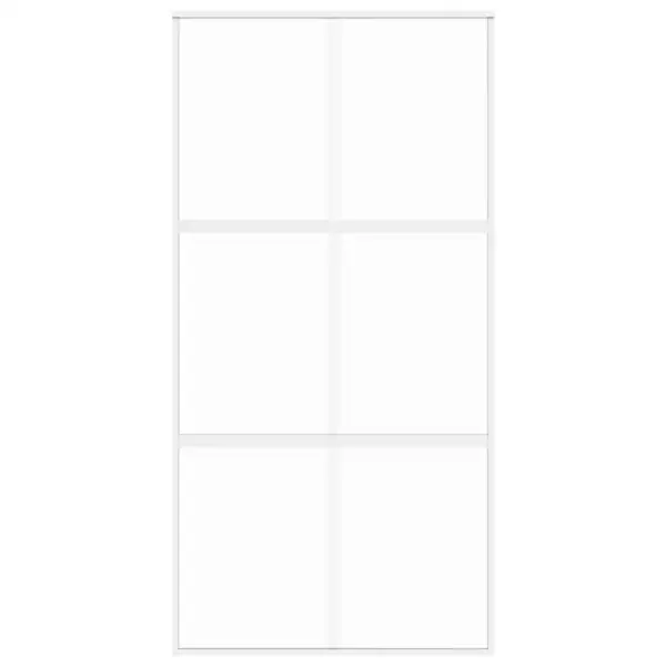 Klaasist liuguks valge alumiiniumraamiga, 102,5 x 205 cm, karastatud klaas – 4