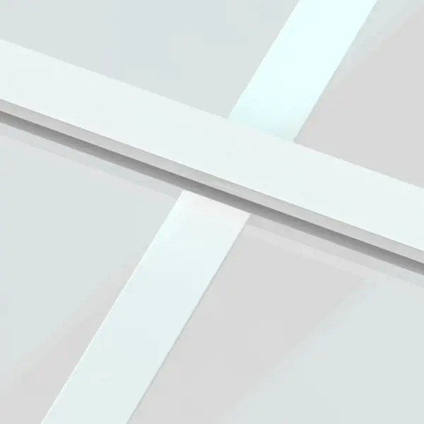 Klaasist liuguks valge alumiiniumraamiga, 102,5 x 205 cm, karastatud klaas – 6