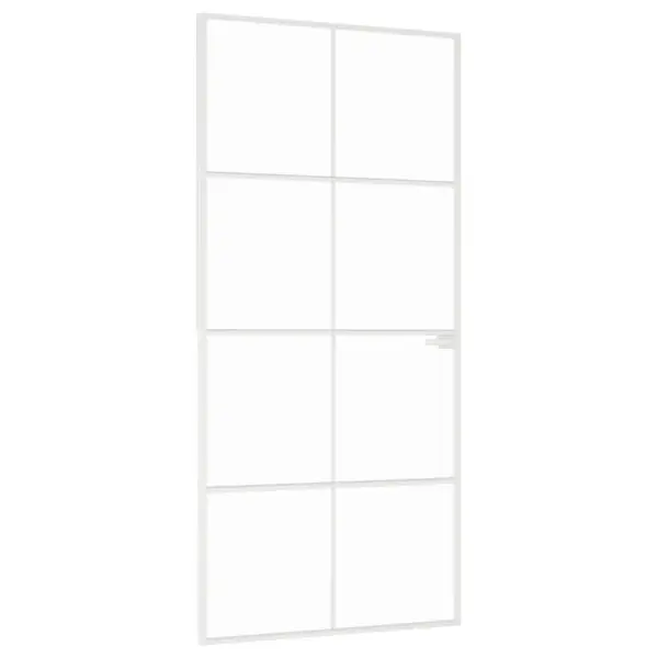 Klaasist siseuks õhukese valge alumiiniumraamiga, 93 x 201,5 cm – 2