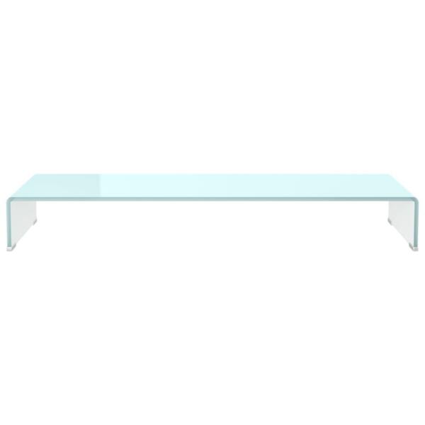 Klaasist teleri- ja monitorialus, roheline, 100 x 30 x 13 cm – 3