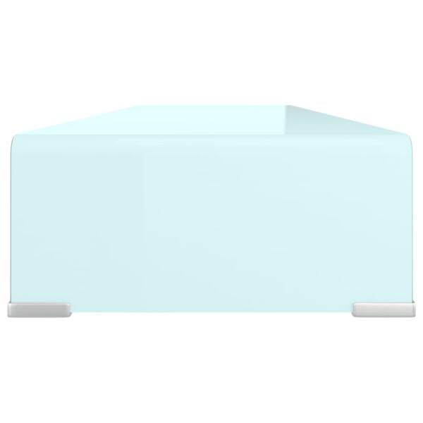 Klaasist teleri- ja monitorialus, roheline, 100 x 30 x 13 cm – 4