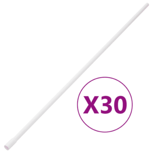 Klambritega kaablikanalite komplekt, valge PVC, Ø16 mm, 30 m