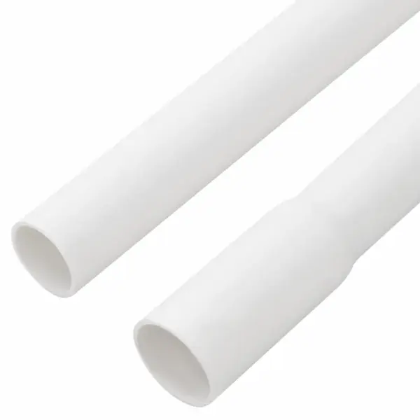 Klambritega kaablikanalite komplekt, valge PVC, Ø16 mm, 30 m – 6