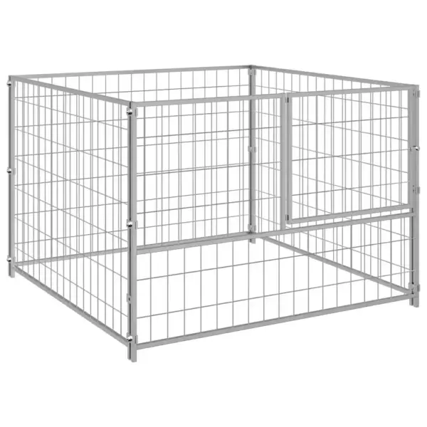 Koeraaedik terasvõrgust, hõbedane, 100 x 100 x 70 cm – 2